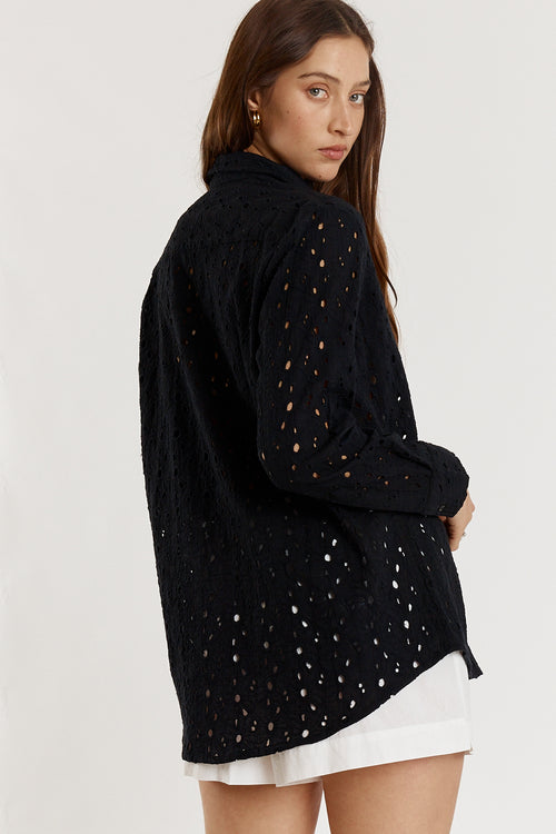 Giliann Olive Shirt Black
