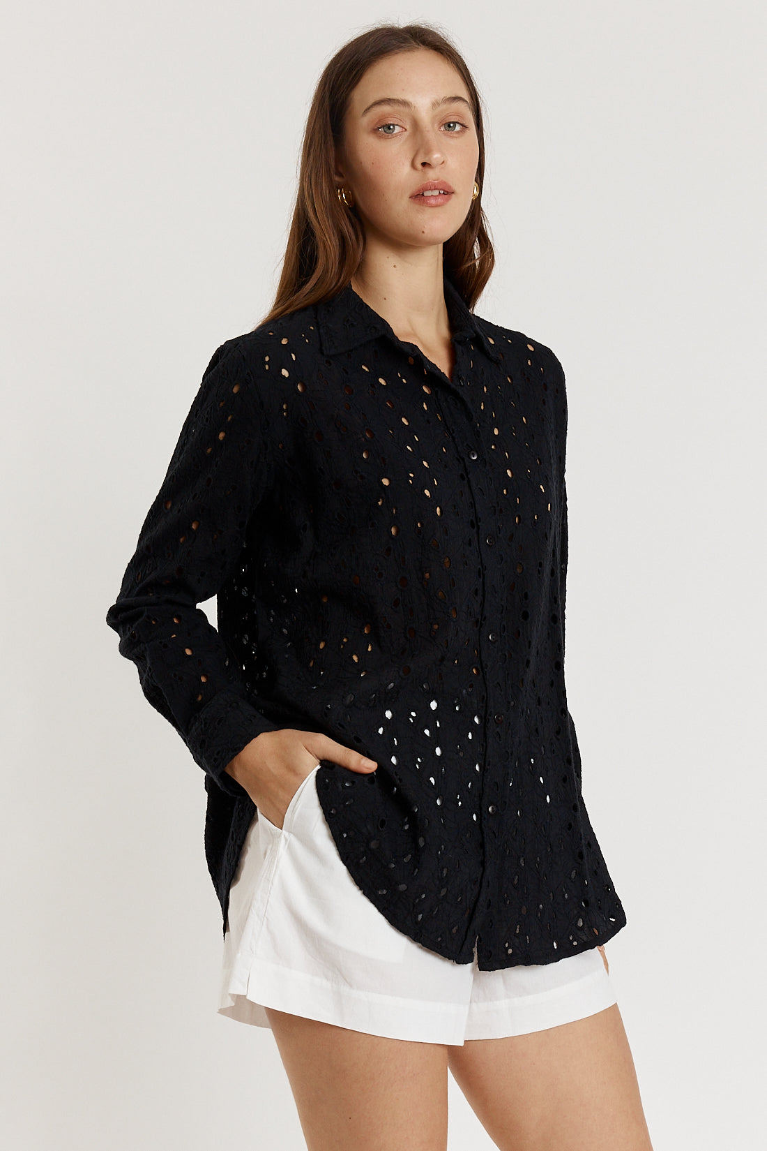 Giliann Olive Shirt Black