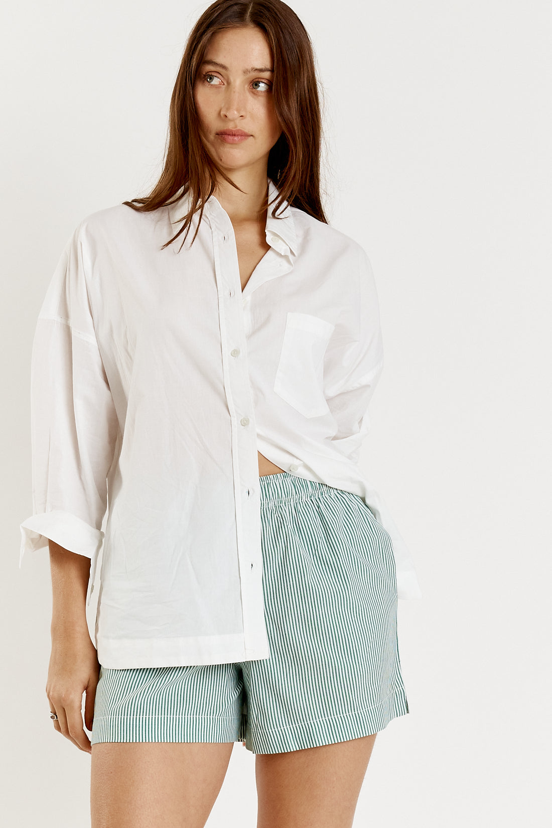 Giliann Playa Short Green Stripe