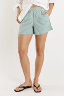Giliann Playa Short Green Stripe