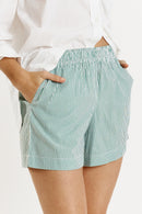 Giliann Playa Short Green Stripe