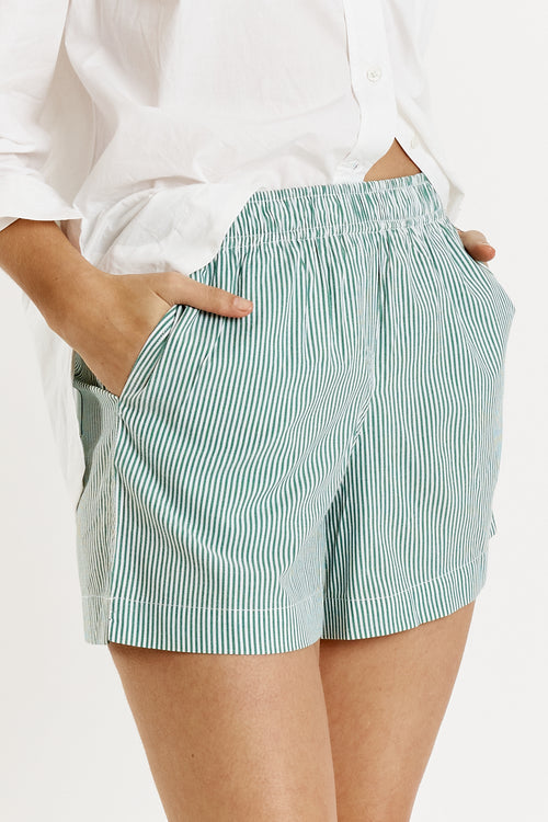 Giliann Playa Short Green Stripe