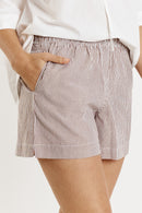 Giliann Playa Short Maroon Stripe
