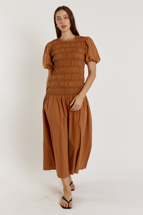 Giliann Pyke Dress Brown