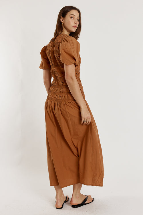 Giliann Pyke Dress Brown