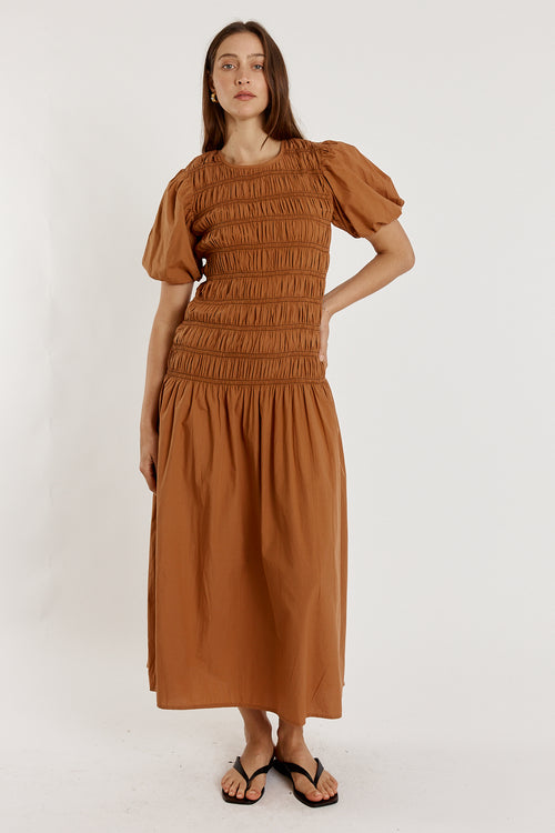 Giliann Pyke Dress Brown