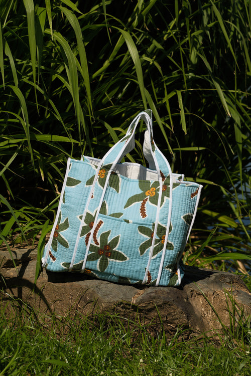 Omaha Quilted Bag Blue