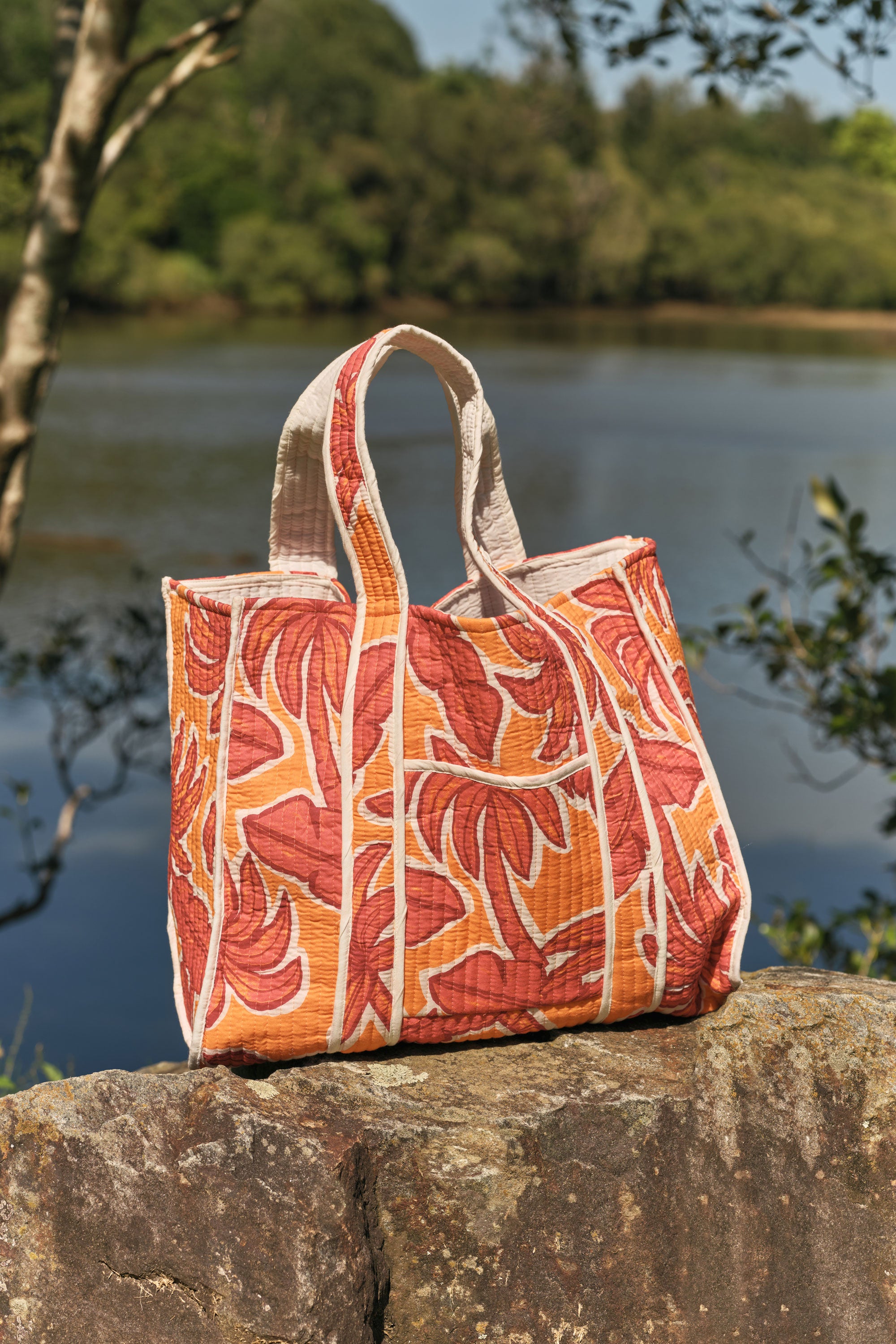 Omaha Quilted Bag Orange
