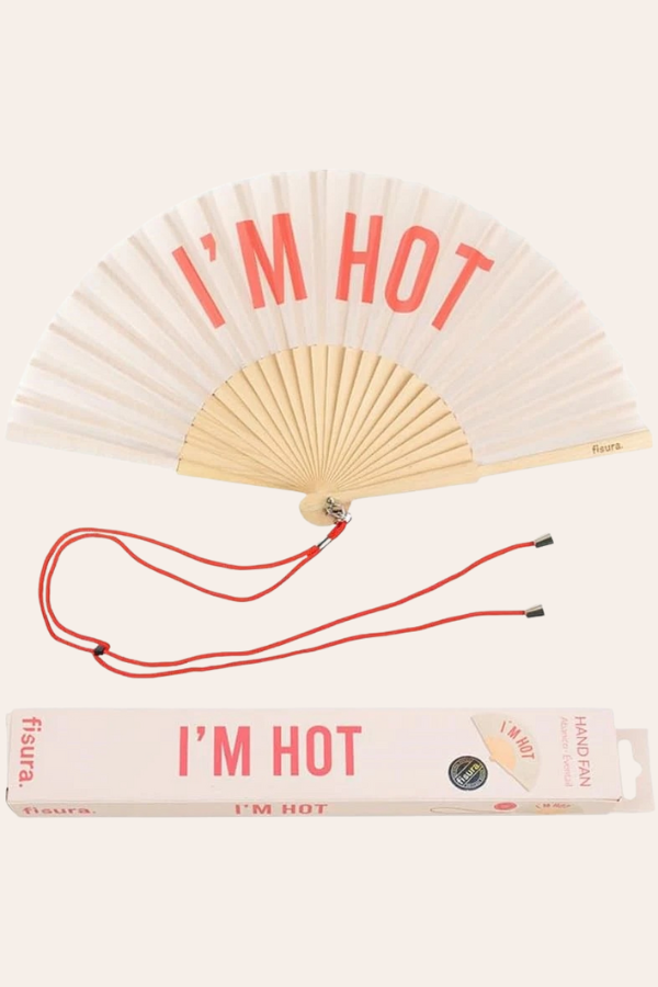Hand Fan | Im Hot Beige