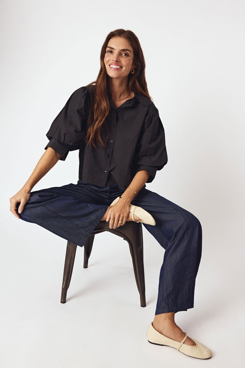 Rubyyaya Beth Shirt Black