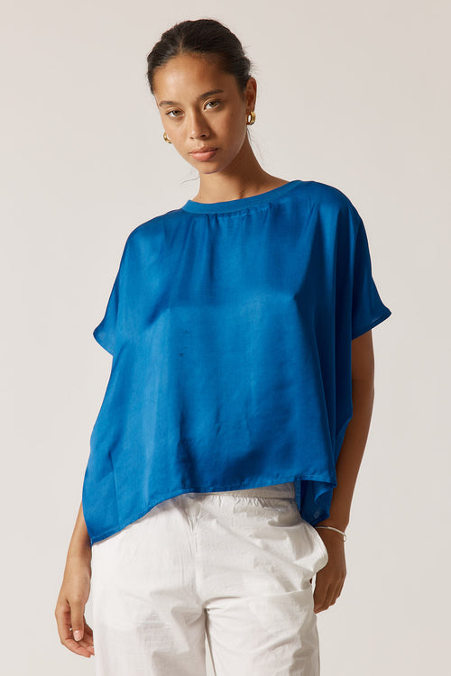 Rubyyaya Bienvenue T-Shirt Plain Royal