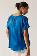 Rubyyaya Bienvenue T-Shirt Plain Royal