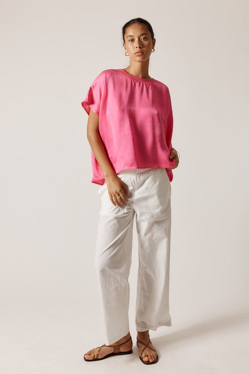 Rubyyaya Bienvenue T-Shirt Plain Pink