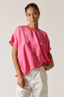 Rubyyaya Bienvenue T-Shirt Plain Pink