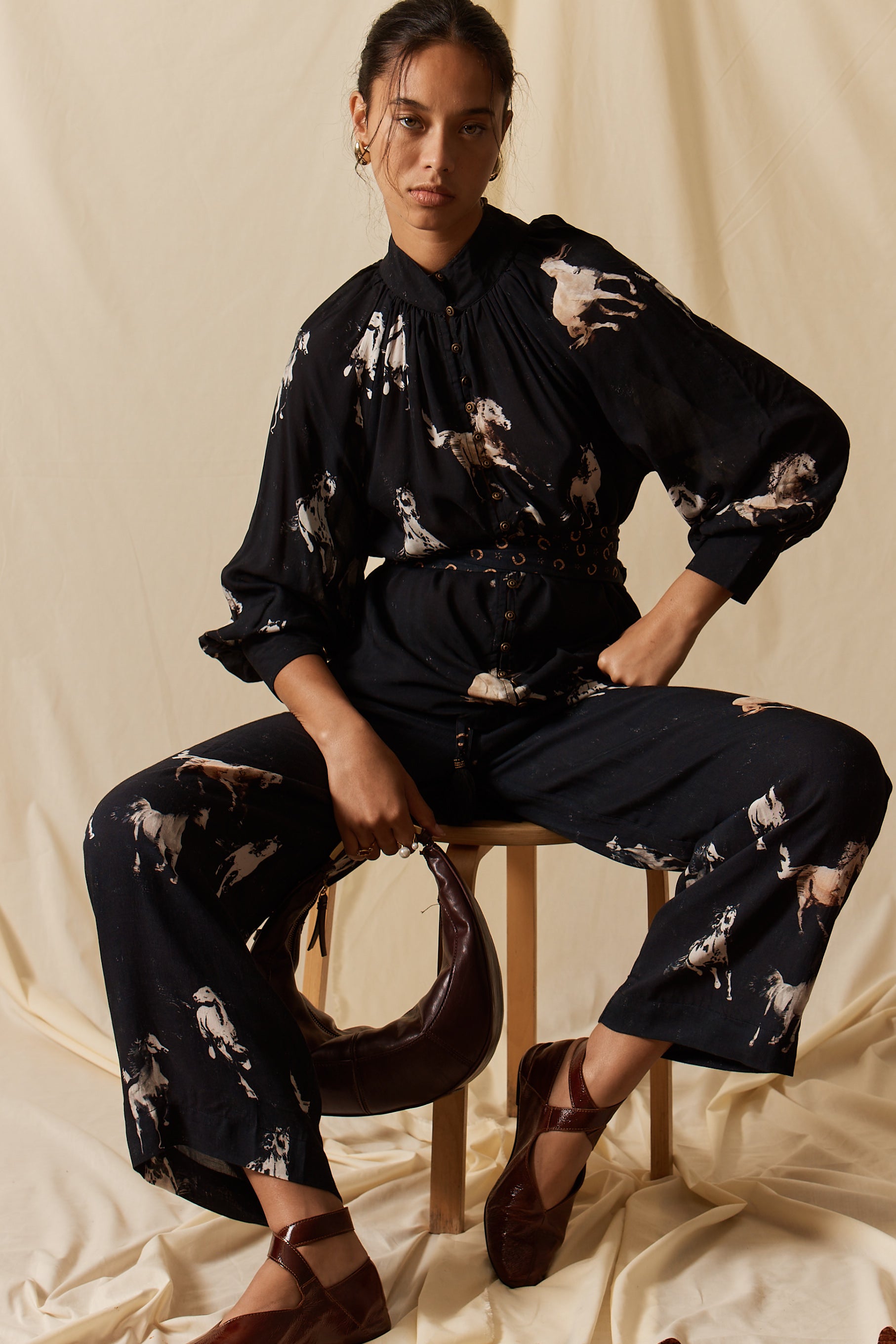 LulaSoul Mustang Shirt Licorice