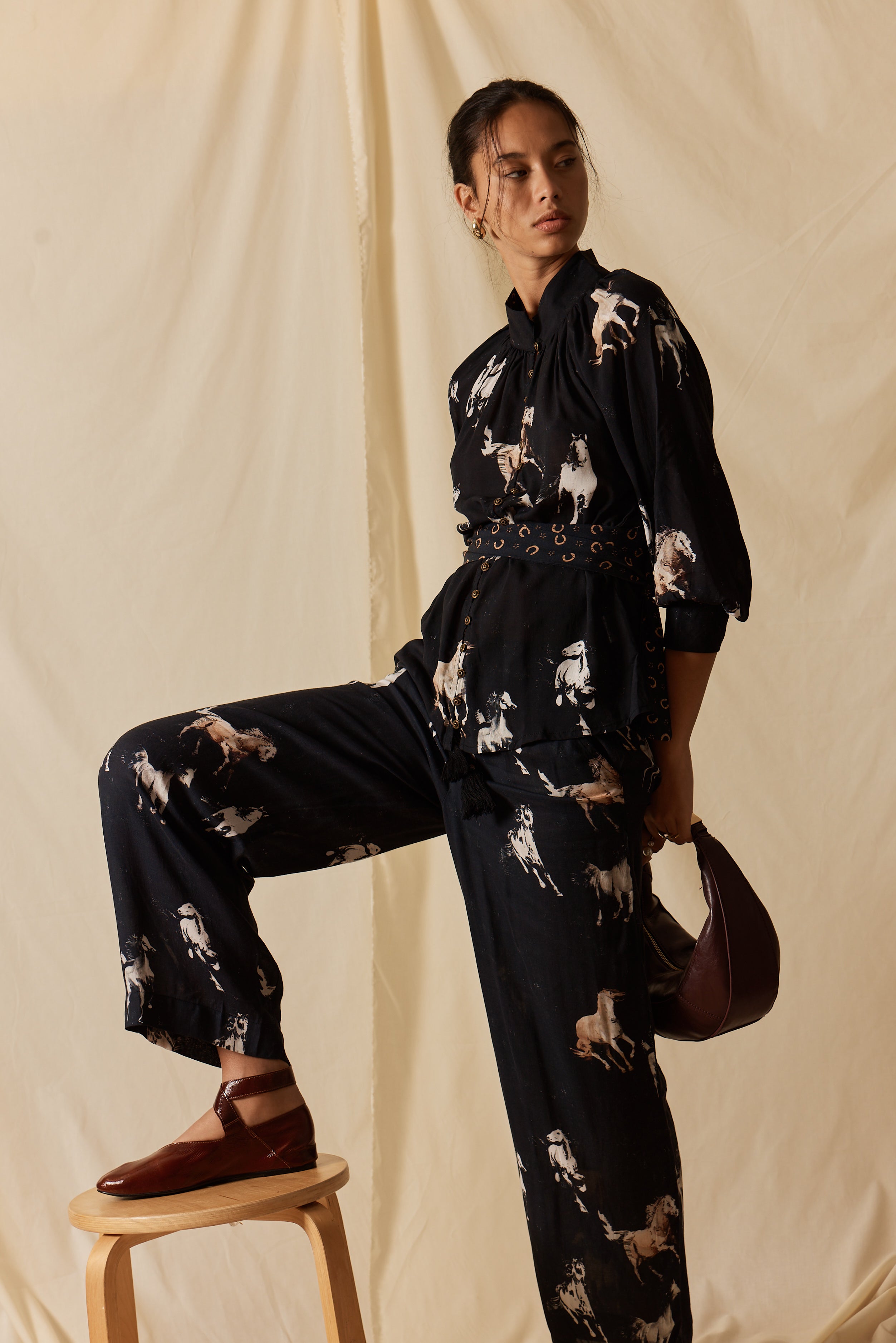 LulaSoul Mustang Pant Licorice