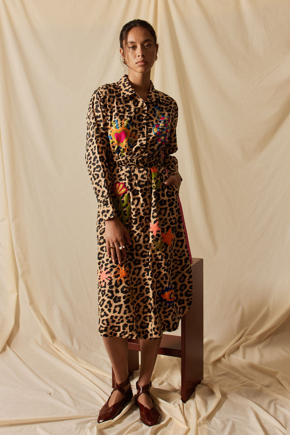 LulaLife Azure Shirtmaker Leopard