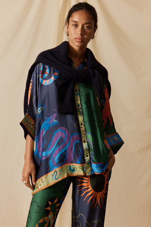 LulaSoul Kamloops Kaftan Top Multi