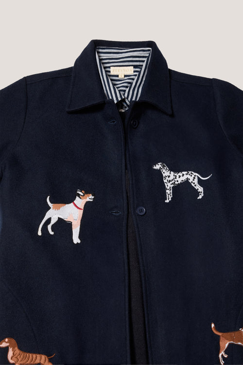 Rubyyaya Haute Dog Trench Navy