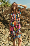 LulaLife Odette Tier Dress Black