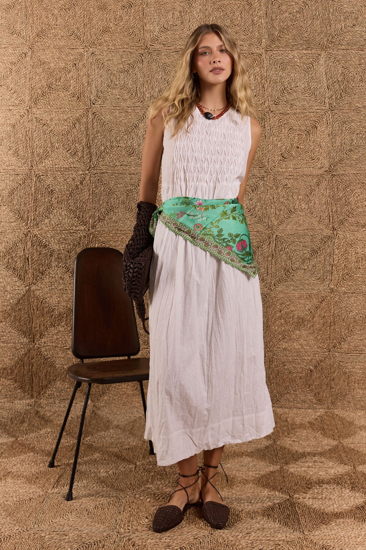 LulaLife Marilyn Maxi White