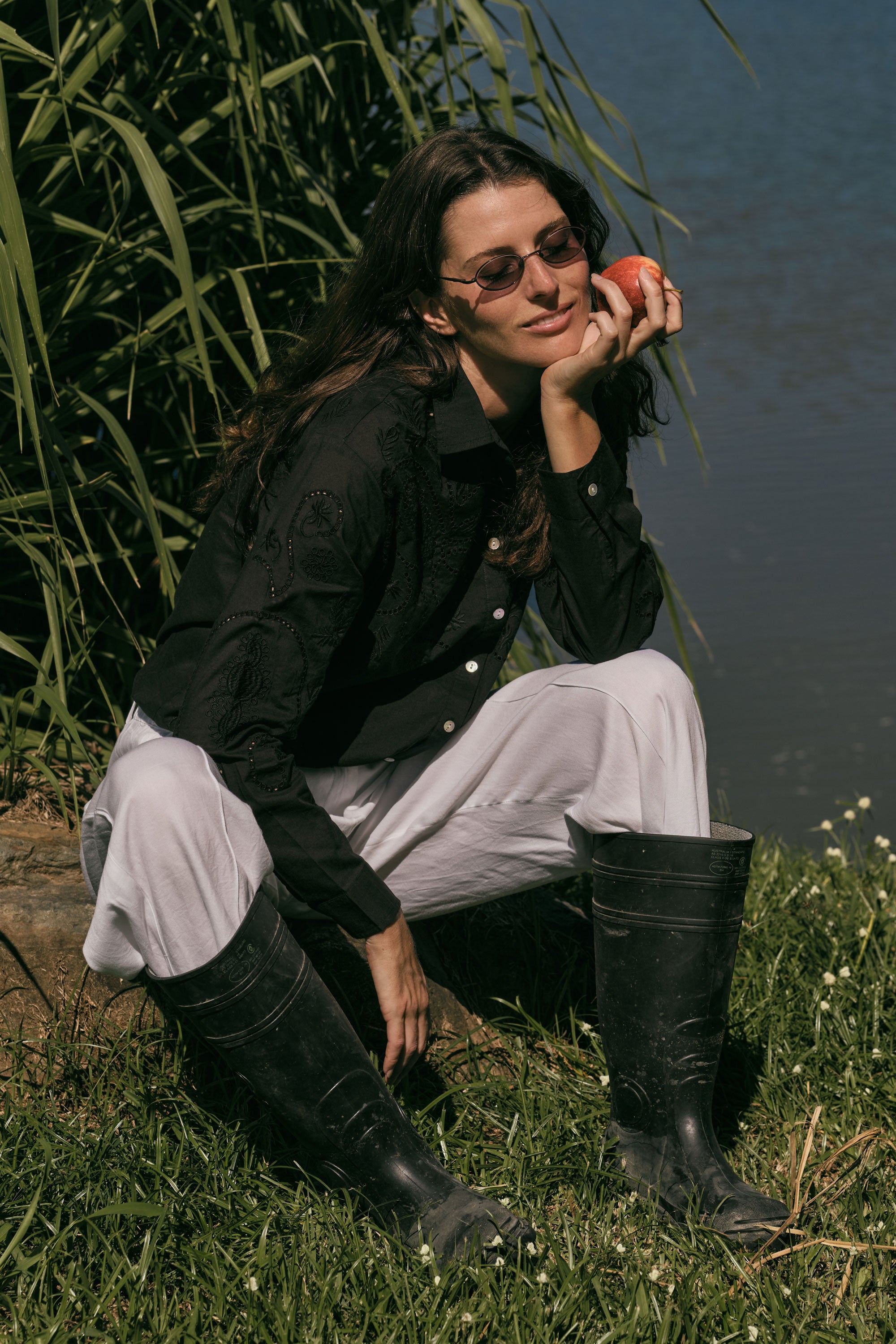 Rubyyaya Driftwood Shirt Black