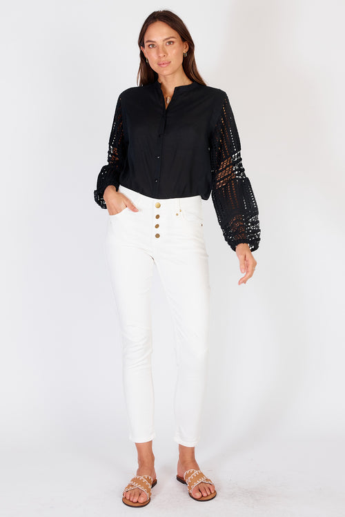 Rubyyaya Norma Jeans White
