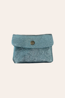Coin Purse | Metallic Aqua