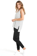 Betty Basics | Audrey Tank Black Stripe