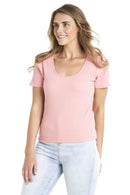 Betty Basics | Stacey Rib Tee Salmon Pink