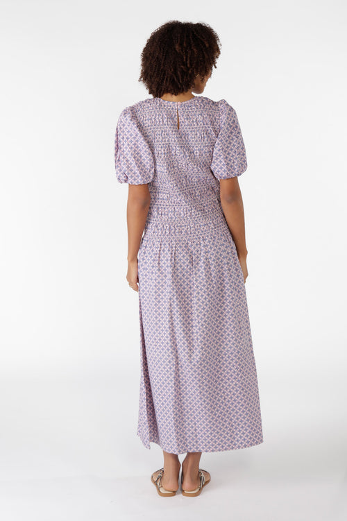 Cowgirl Surfer Aava Shirred Dress Musk