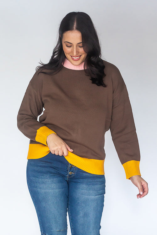 Cowgirl Surfer Emery Pullover Chocolate