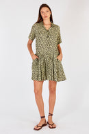 Cowgirl Surfer Gardem Pleated Mini Green