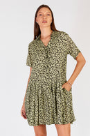 Cowgirl Surfer Gardem Pleated Mini Green