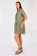 Cowgirl Surfer Gardem Pleated Mini Green