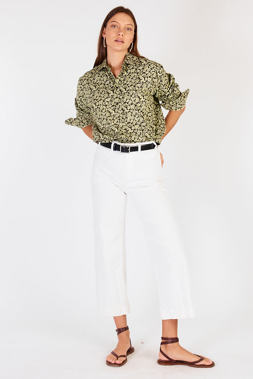 Cowgirl Surfer Gardem Shirt Green