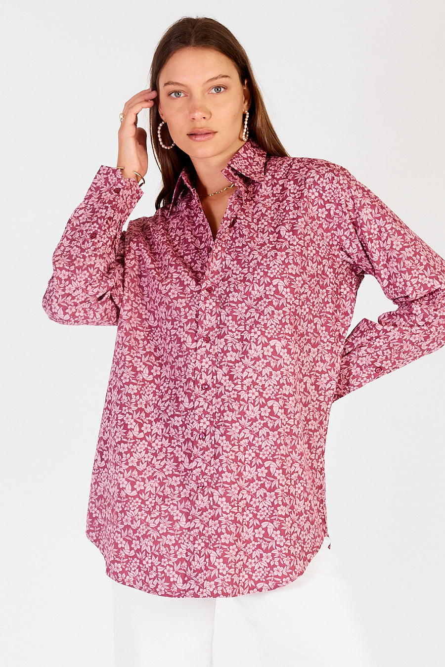 Cowgirl Surfer Gardem Shirt Pink
