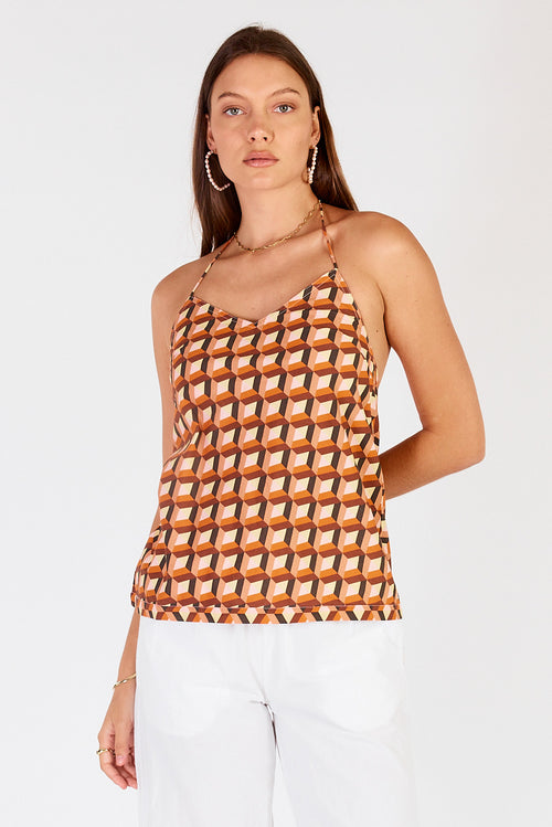 Cowgirl Surfer Loon Halter Singlet