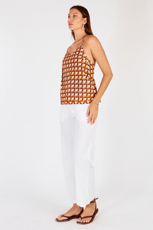 Cowgirl Surfer Loon Halter Singlet