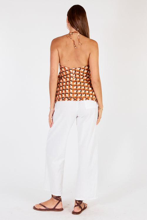 Cowgirl Surfer Loon Halter Singlet
