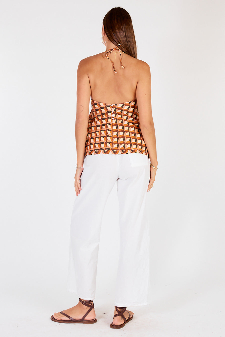 Cowgirl Surfer Loon Halter Singlet
