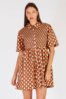 Cowgirl Surfer Loon Shirred Mini