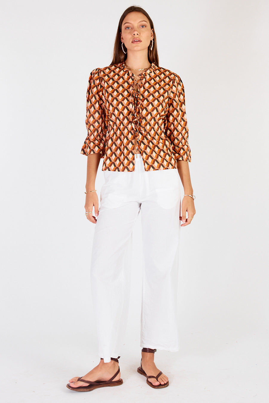 Cowgirl Surfer Loon Tie Top