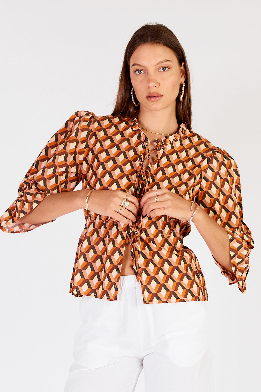 Cowgirl Surfer Loon Tie Top