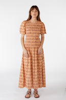Cowgirl Surfer Mano Shirred Maxi Chocolate