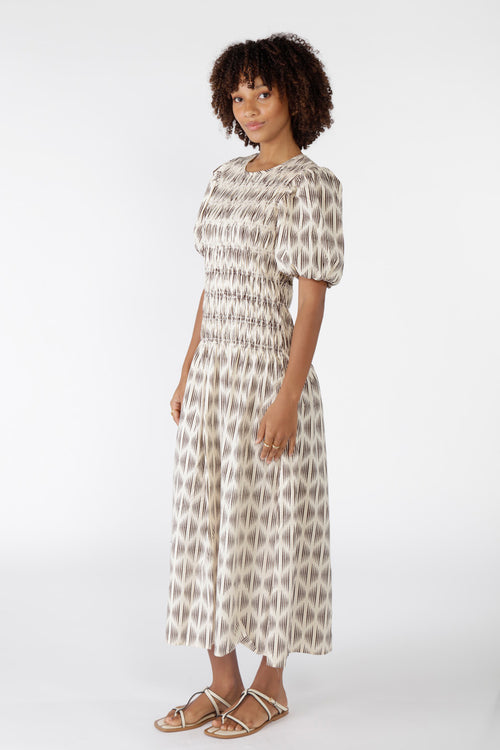 Cowgirl Surfer Mano Shirred Maxi Cream