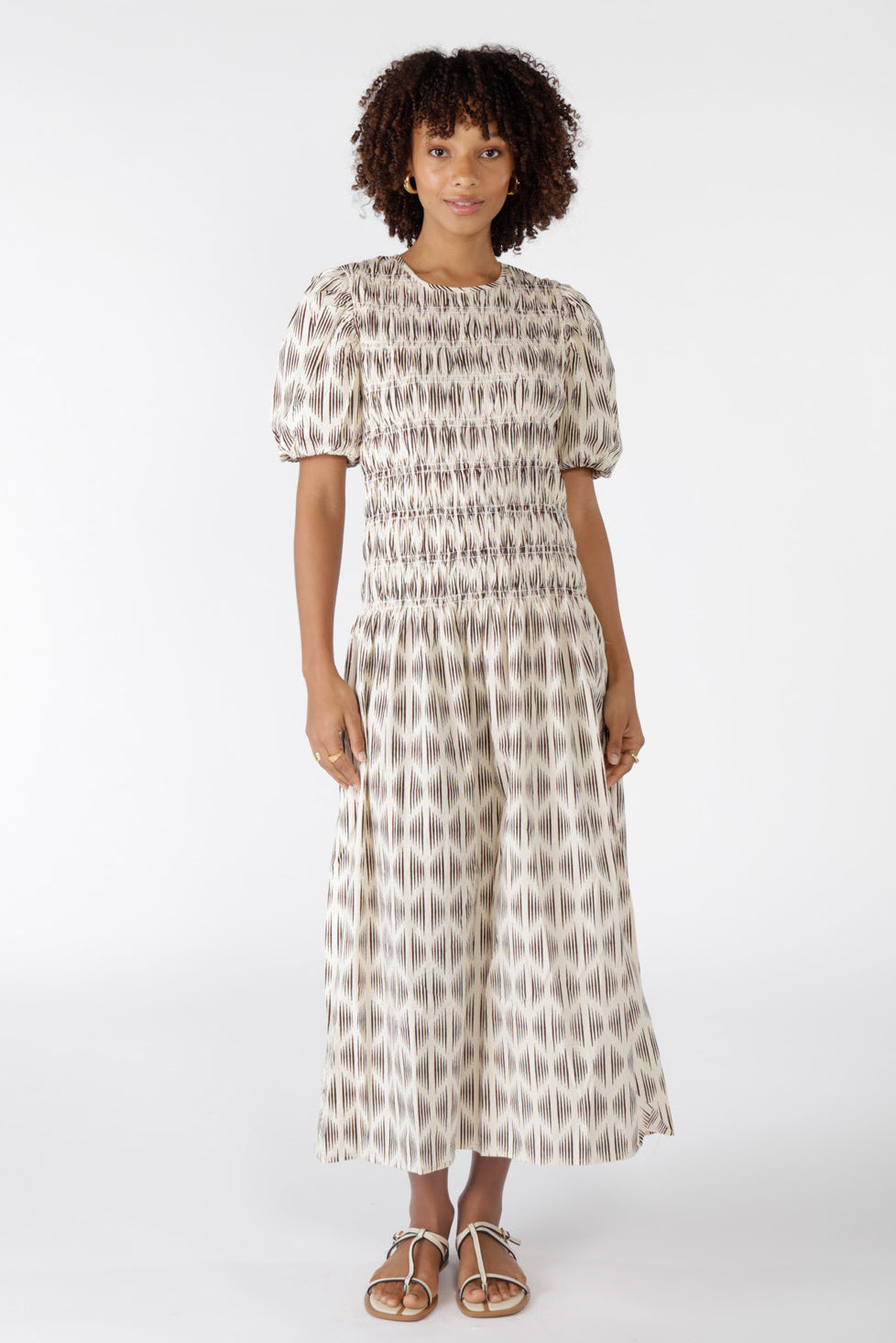Cowgirl Surfer Mano Shirred Maxi Cream