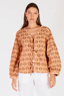 Cowgirl Surfer Mano Tie Shirt Chocolate