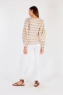 Cowgirl Surfer Mano Tie Shirt Cream