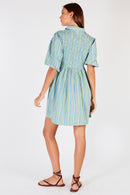 Cowgirl Surfer Pastille Shirred Mini Blue